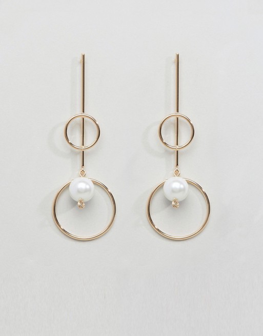 Limited Edition Pearl Bar and Pearl Drop Earrings - Liyanah