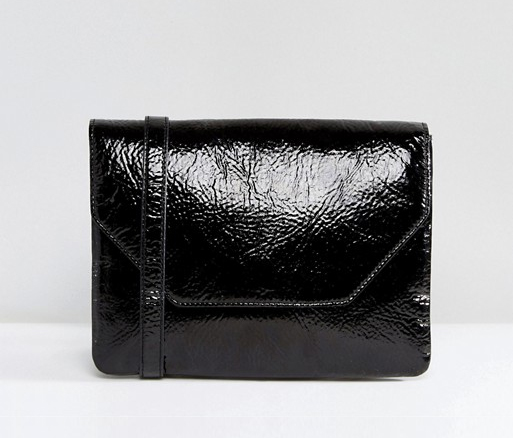 Monki Cracked Patent Lady Bag - Liyanah