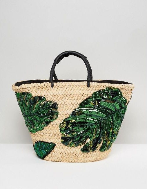 New-Look-Palm-Print-Basket-Bag - Liyanah