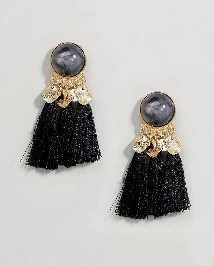 ASOS Triple Tassel Earrings - Liyanah