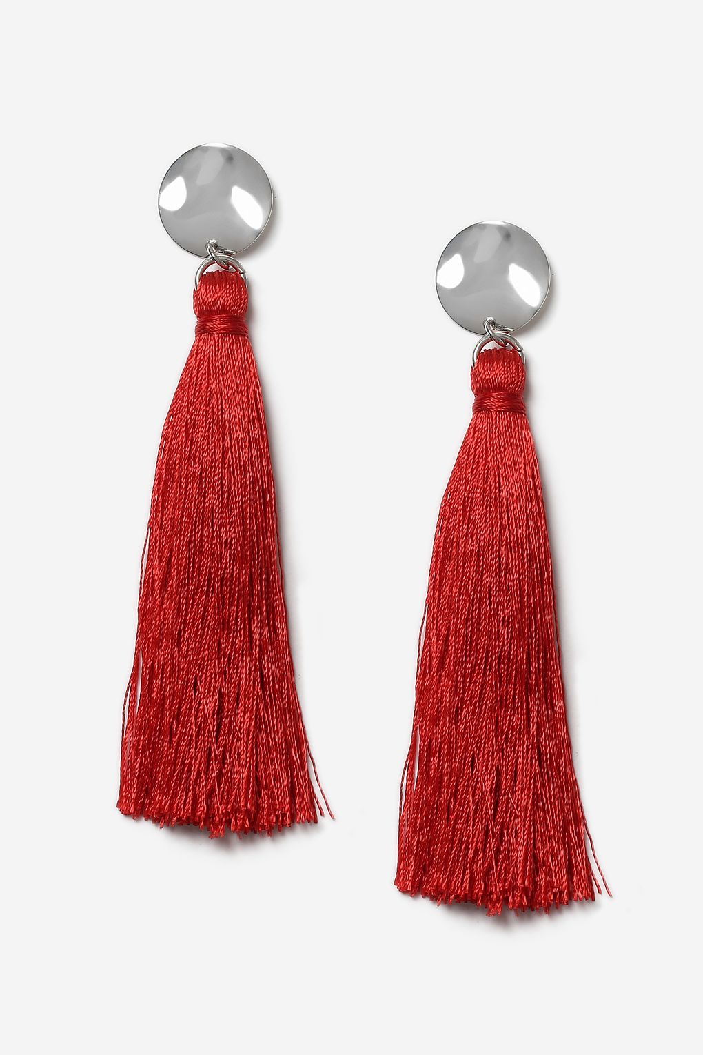 Topshop Stud Tassel Drop Earrings - Liyanah