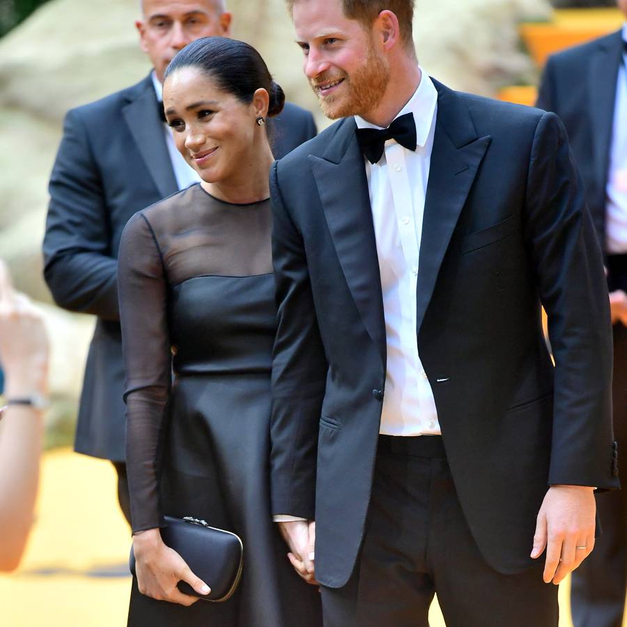 Prince Harry and Meghan Markle at the London Lion King European Premiere