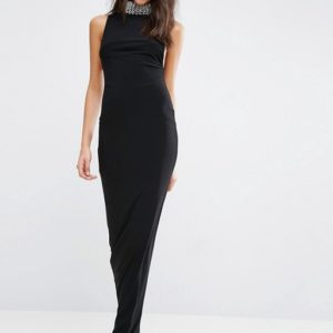 ASOS Embellished Collar Neck Maxi Dress - Liyanah