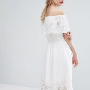 Vila Off The Shoulder Lace Dress - Liyanah