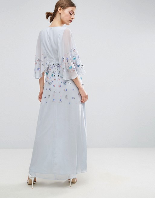 ASOS Embellished Kimono Maxi Dress - Liyanah