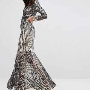 Club L Placement Sequin Maxi Dress - Liyanah