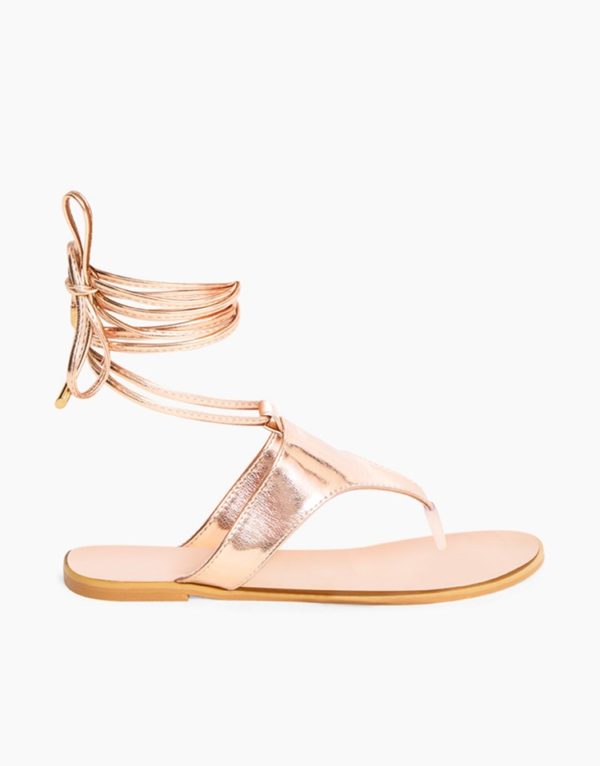 Prettylittlething Lace Flat Sandals - Liyanah