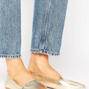 Call It Spring Cadenasen Metallic Point Flat Shoes - Liyanah