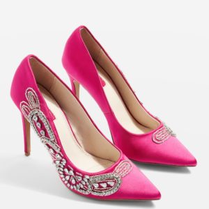 GLITZ Embellished Court Topshop Shoes - Liyanah