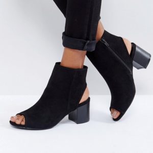 London Rebel Peep Toe Sandal Boots - Liyanah