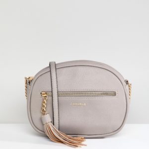 Carvela Sophia Kurt Geiger Grey Tassel Across Body Bag - Liyanah