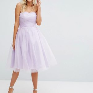 Hell Bunny Lavender Bandeau Tulle Dress - Liyanah