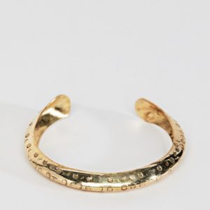 ASOS DESIGN Textured Flat Edge Cuff Bracelet - Liyanah