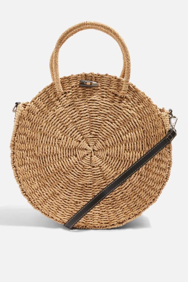 Bondi Round Straw Tote Bag - Liyanah