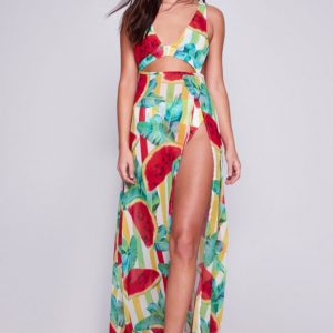 Watermelon Maxi Beach Dress by Jaded London - Liyanah