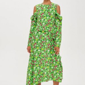 Topshop Waterfall Green Dress by Boutique - Liyanah