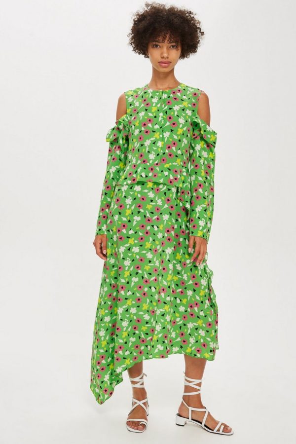 Topshop Waterfall Green Dress by Boutique - Liyanah