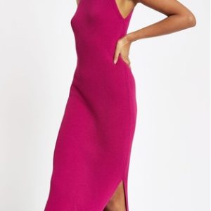 Next River Island Pink Knit Bodycon Dress - Liyanah