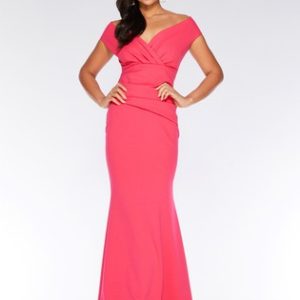 Quiz V Neck Wrap Front Maxi Dress - Liyanah