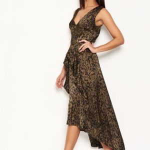 Topshop AX Paris Animal Print Satin Dress - Liyanah