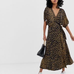 Whistles Exclusive animal print wrap dress - Liyanah