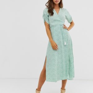 Faithfull Chiara midi wrap dress