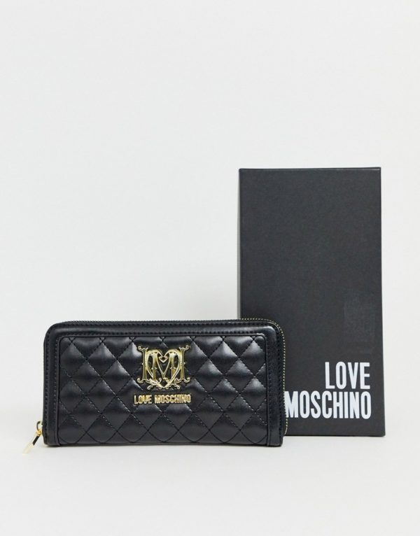 Love Moschino quilted purse in black