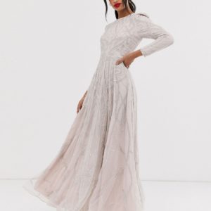 ASOS EDITION nouveau crystal embellished maxi dress - Liyanah