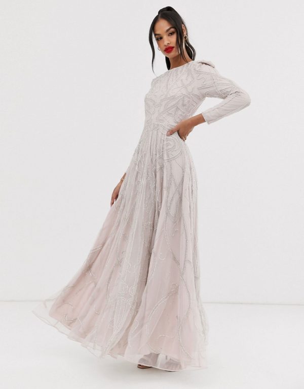 ASOS EDITION nouveau crystal embellished maxi dress - Liyanah