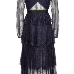 SELF-PORTRAIT Maxi Dress with Lace - Liyanah