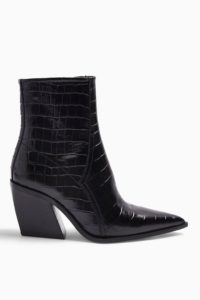 Topshop HONOUR Leather Western Boots