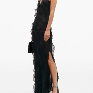 RAT & BOA Selena ruffled chiffon maxi dress - Liyanah