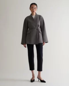 Women's Cashmere Wool Sculptural Jacket - Rise Fall Cashmere - Liyanah.co